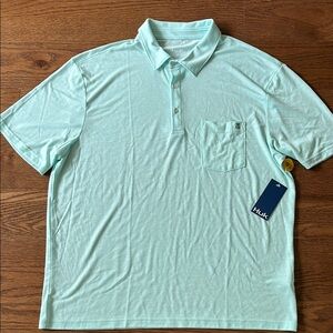 Huk Men's Light Blue Waypoint Performance Polo.